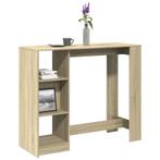 vidaXL Bartafel met schap 124x46x103,5 cm hout sonoma, Verzenden, Nieuw