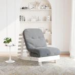 vidaXL Futon slaapbank met matras 70x206x11 cm massief, Huis en Inrichting, Verzenden, Nieuw, Wit
