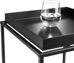 2dekans | tectake - Bijzettafel Cambridge 40x40x44cm - zwart, Ophalen of Verzenden, Zo goed als nieuw