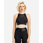 Lulli LUF692 Dames Hoge Hals Crop Top Sienna, Verzenden, Nieuw