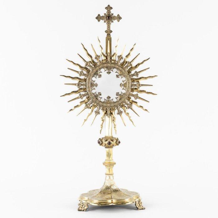 Monstrans, neogotiek, zilver, Placide Poussielgue-Rusand,, Antiek en Kunst, Kunst | Niet-Westerse kunst