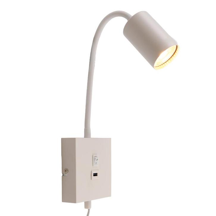 Moderne wandspot wit, Tibor, met schakelaar, Huis en Inrichting, Lampen | Wandlampen, Nieuw, Ophalen of Verzenden