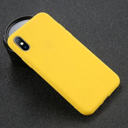 iPhone XR Ultraslim Silicone Hoesje TPU Case Cover Geel, Telecommunicatie, Mobiele telefoons | Hoesjes en Frontjes | Apple iPhone