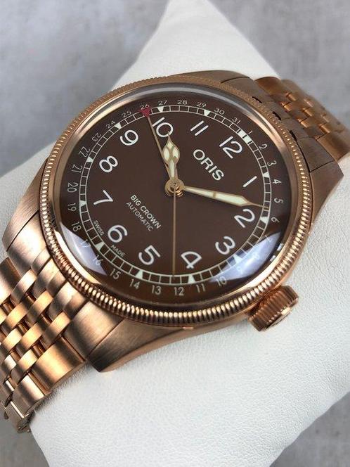 Oris - Big Crown Pointer Date Bronze Automatic - 01 754 7741, Sieraden, Tassen en Uiterlijk, Horloges | Heren