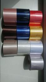 Blauw Lint 45 mm met Wit opdruk 50 cm. Bedrukt Lint 45mm, Ophalen of Verzenden, Nieuw
