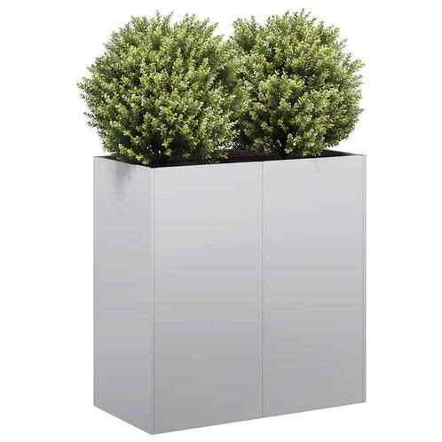 vidaXL Plantenbak 80x40x80 cm gegalvaniseerd staal, Tuin en Terras, Bloembakken en Plantenbakken, Nieuw, Metaal, Verzenden