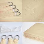 Schaduwdoek - zonnedoek - vierkant - 5x5 m - beige, Ophalen of Verzenden, Nieuw