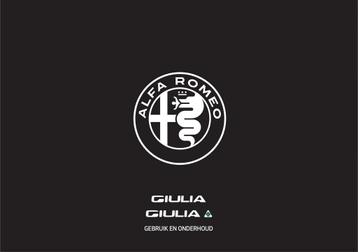 Alfa Romeo Giulia / Giulia QF  Handleiding 2020 - 2022