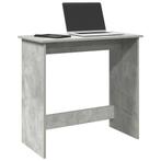 vidaXL Bureau 80x40x75 cm bewerkt hout betongrijs, Verzenden, Nieuw