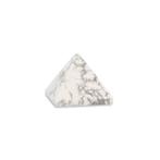 Edelsteen Piramide Howliet wit - 25 mm, Nieuw, Verzenden