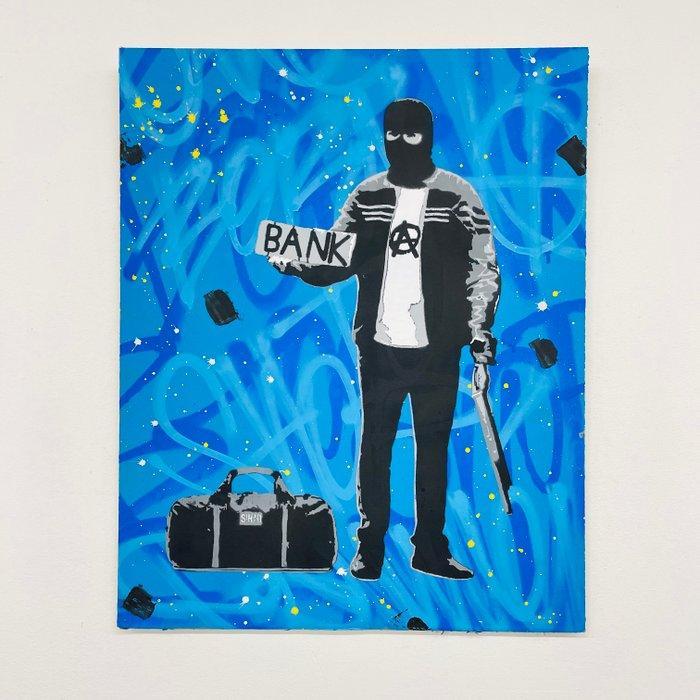 Sinao - Hitch Hiker [100% handmade], Antiek en Kunst, Kunst | Schilderijen | Modern