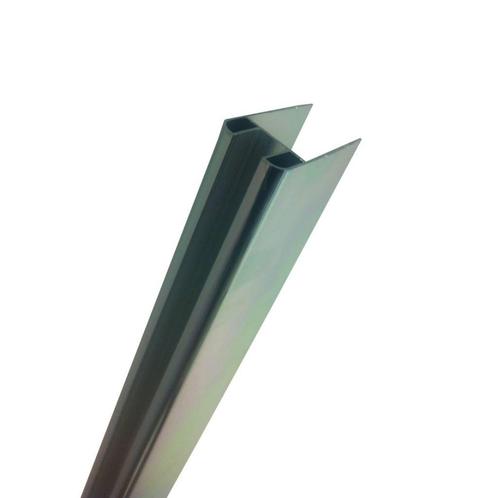 Chroom Glasprofiel Voor Muurprofiel Glaswand 10 Mm 200 Cm, Doe-het-zelf en Verbouw, Sanitair, Ophalen of Verzenden