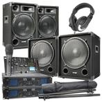 MAX-1215 Complete 2200W 2.2 DJ set met o.a. Bluetooth mixer, Audio, Tv en Foto, Nieuw, Verzenden