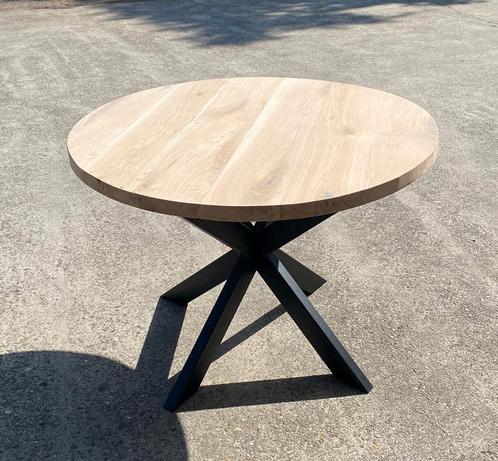 ronde eettafels - massief eiken - allerlaagste prijs, Huis en Inrichting, Tafels | Eettafels, Nieuw, Eikenhout