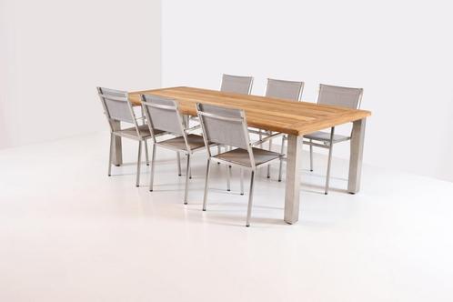 4 Seasons Outdoor Plaza tuinset ash grey met Casa tuintafel, Tuin en Terras, Tuinsets en Loungesets, Ophalen of Verzenden