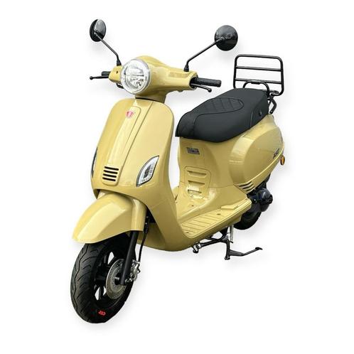 Kappenset Olijf geel  RSO Sense/Vx50 (S)/Riva (S)/Vespa-look, Fietsen en Brommers, Brommeronderdelen | Scooters, Verzenden