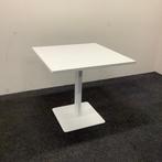 Twinform vierkante tafel, 80x80 cm, wit, Gebruikt, Ophalen of Verzenden, Bureau