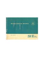 1965 MERCEDES BENZ SE KLASSE INSTRUCTIEBOEKJE DUITS, Auto diversen, Handleidingen en Instructieboekjes