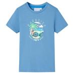 vidaXL Kindershirt 128 middenblauw, Verzenden, Nieuw