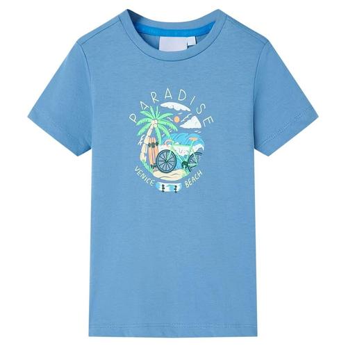 vidaXL Kindershirt 128 middenblauw, Kinderen en Baby's, Kinderkleding | Overige, Nieuw, Verzenden