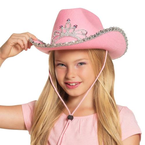 Cowboyhoed Roze Kind, Hobby en Vrije tijd, Feestartikelen, Nieuw, Verzenden