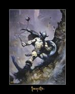 Warrior with Ball and Chain - Frank Frazetta - Signature, Nieuw