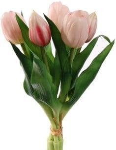 Tulpen Lichtroze Zijden Merk: PURE 30 cm Bundel 5 stuks, Huis en Inrichting, Woonaccessoires | Kunstplanten en Kunstbloemen, Nieuw