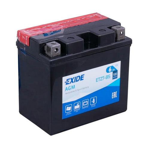 Exide Bike AGM 12V 6Ah - Loodzuur - Startaccu - ETZ7-BS, Motoren, Onderdelen | Overige, Nieuw