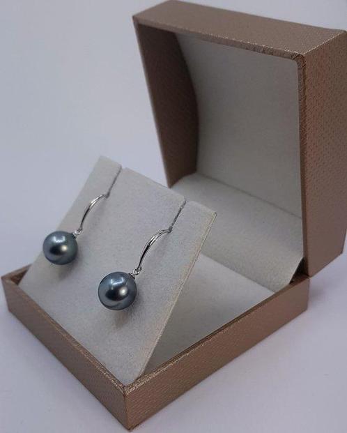 Zonder Minimumprijs - Oorbellen Zilver - 9x10mm Tahitiaanse, Sieraden, Tassen en Uiterlijk, Oorbellen