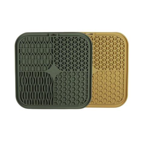 Likmat voor honden, 2 stuks, 21x21cm 1/6   Likmat voor hond, Dieren en Toebehoren, Hondenvoerbakken en Drinkbakken, Nieuw, Anti-knoei
