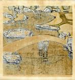 Ikenoaru niwa (garden with pond) - Hashimoto Okiie, Antiek en Kunst
