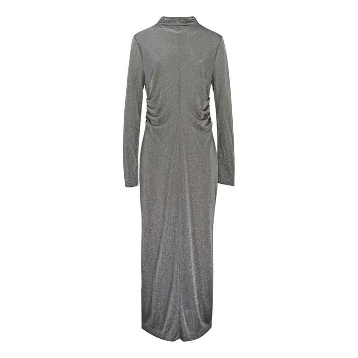MSGM • zilvergrijze maxi jurk • M (IT44), Kleding | Dames, Jurken, Nieuw, Maat 38/40 (M), Verzenden