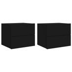 Nachtkastjes LED Zwart - Wand | Retourdeal | 42% Korting, Nieuw, Ophalen of Verzenden, 45 tot 65 cm, Minder dan 55 cm