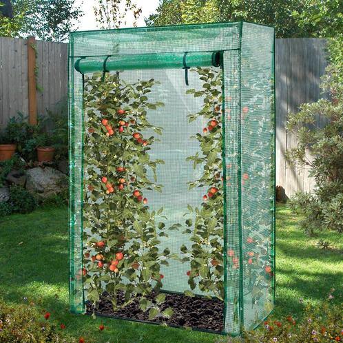 Lendo Online Tomatenkas met PE hoes 100x50x150cm staal groen, Tuin en Terras, Kweekspullen, Nieuw, Verzenden