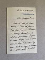 Document - Herbert Von Bismarck - Lettre autographe signée, Nieuw