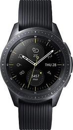 Samsung Galaxy Watch 42 mm zwart met siliconenarmband [wifi], Gebruikt, Verzenden