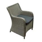 Showroommodel Bilbao dining tuinstoel grijs ( set van 4), Ophalen of Verzenden, Nieuw