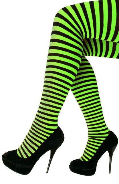 Panty streep groen/zwart, Kleding | Dames, Carnavalskleding en Feestkleding, Nieuw, Ophalen of Verzenden