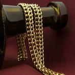 Gouden Franse gourmet schakel collier | 45 - 48 cm, Sieraden, Tassen en Uiterlijk, Kettingen, Ophalen of Verzenden, Gebruikt, Overige kleuren