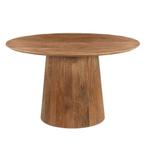Salvator ronde eettafel - Ø130 cm - hout - naturel -, Ophalen of Verzenden, Nieuw