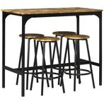 TRUUSK Bartafel Set 5-delig - 4 Barkrukken - Industrieel Ont, Huis en Inrichting, Verzenden, Nieuw