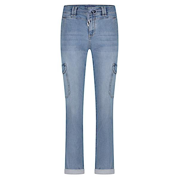 -30% Red Button  Red Button Broek srb4413 cargo jog midstone, Kleding | Dames, Broeken en Pantalons, Blauw, Nieuw, Verzenden