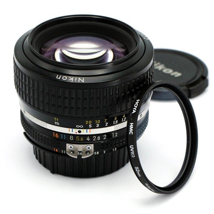 Nikon Nikkor 1,2/50mm Ai-S met filter | Prime lens, Audio, Tv en Foto, Fotocamera's Analoog