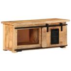 vidaXL Tv-meubel 90x35x40 cm massief mangohout, Huis en Inrichting, Kasten | Televisiemeubels, Verzenden, Nieuw, 50 tot 100 cm