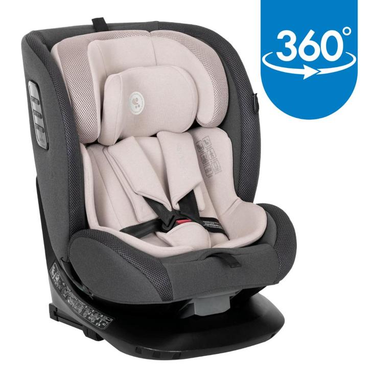 Lorelli Monza Beige 40-150 cm 360° i-Size Autostoel, Kinderen en Baby's, Autostoeltjes, Nieuw, Isofix, 15 t/m 36 kg, Verzenden
