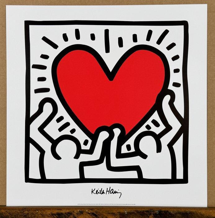 Keith Haring - Untitled Heart Set 2x pcs, Antiek en Kunst, Kunst | Tekeningen en Foto's