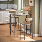 2dekans | SoBuy OGT03-XL Bistrotafel met 2 krukken -, Ophalen of Verzenden, Zo goed als nieuw