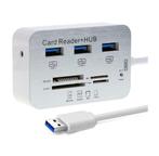 USB 3.0 Hub 3 Poorten Splitter &amp; Geheugenkaartlezer, Computers en Software, Geheugenkaartlezers, Ophalen of Verzenden, Nieuw