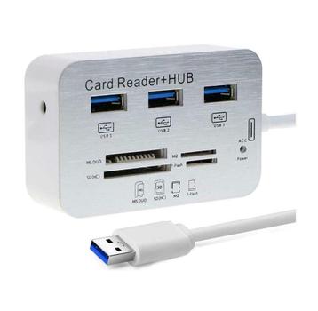 USB 3.0 Hub 3 Poorten Splitter &amp; Geheugenkaartlezer beschikbaar voor biedingen