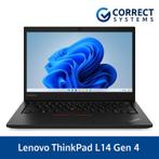 Lenovo Thinkpad L14 Gen4 i5-1345u 16GB 256GB SSD W11 Pro, Qwerty, Refurbished, 14 inch, Ophalen of Verzenden